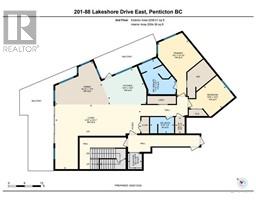 Living room - 201 88 Lakeshore Drive, Penticton, BC V2A1B5 Photo 3